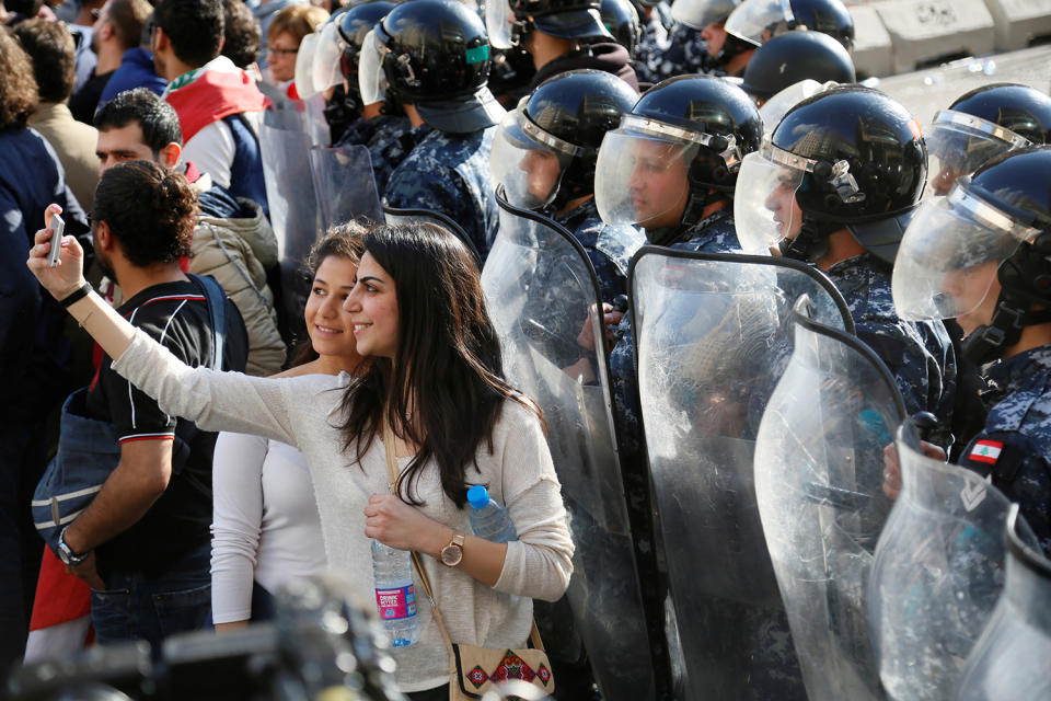 Protest against tax and corruption in Lebanon