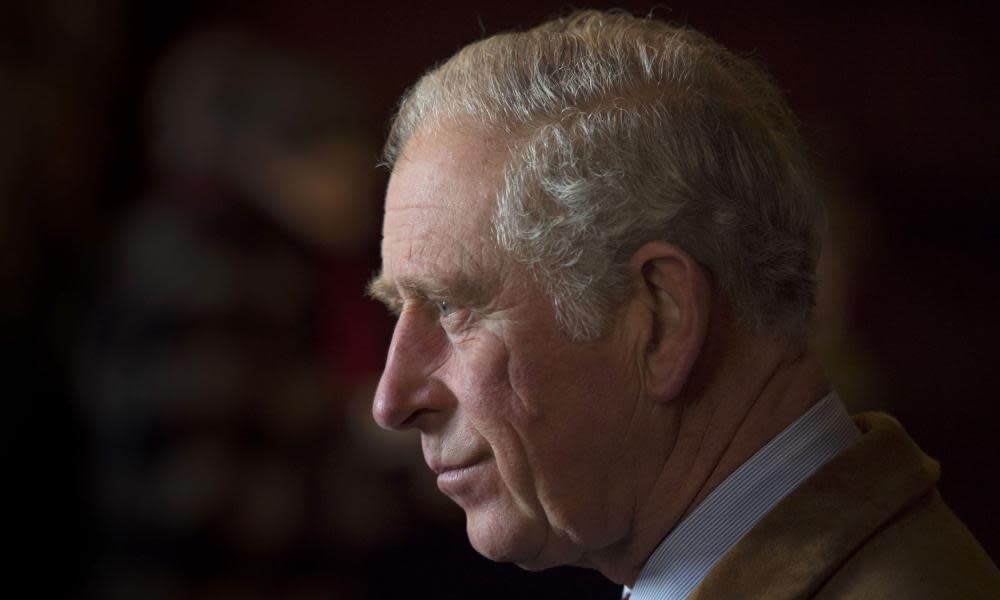 Prince Charles during a visit to Castell Coch, near Cardiff.