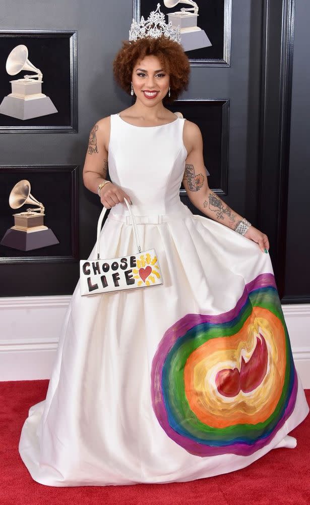 Villa at the 2018 Grammys.