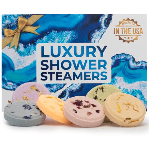 ZenTyme Moments Shower Steamers Aromatherapy Gifts for Women Who Has Everything, Shower Bombs with Essential Oils for Stress Relief, Unique Relaxation Gifts for Moms Birthday, Great Spa Gift for Women