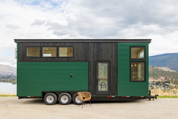 Summit Tiny Homes offers three predesigned and fully outfitted tiny homes for $137–145K USD, but they also make custom models, like The Nyssos pictured above. Turnkey tailormade units start at $110K for 160 square feet.