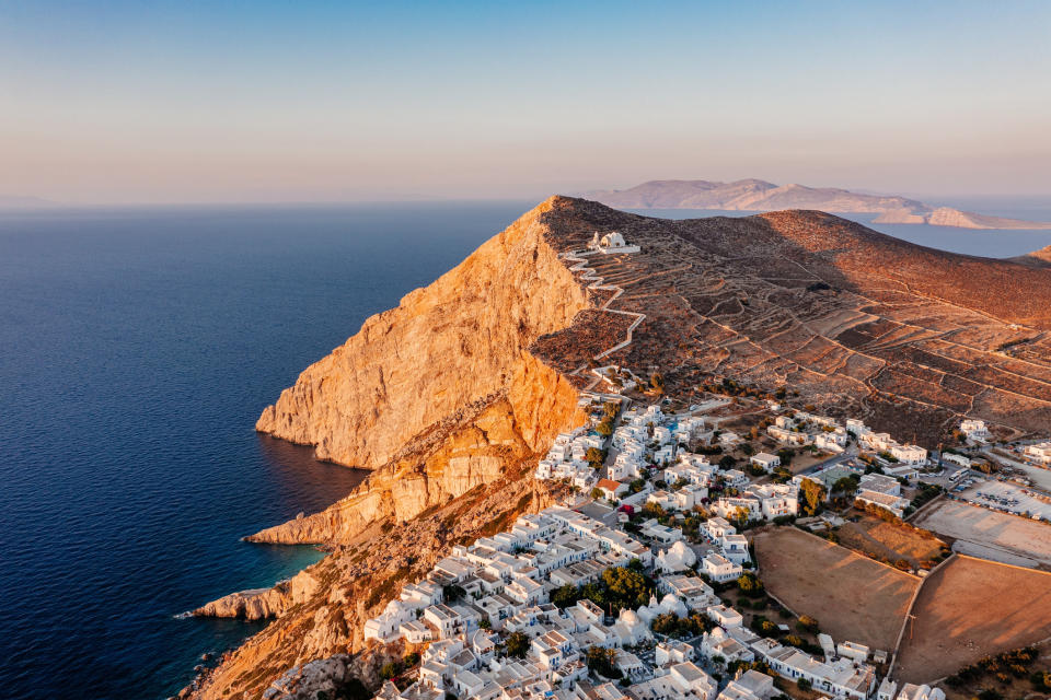 A view of Folegandros.