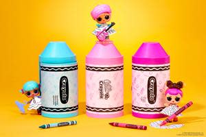 MGA Entertainment will create a line of L.O.L Surprise!™ Loves Crayola™ toys that will combine outrageous fun, surprise, and creative expression with kids’ favorite dolls themed around iconic Crayola color names. MGA and Crayola also will be sub-licensing the designs of the Crayola-themed doll line into a full cross-category program including children’s apparel, accessories, home, beauty, and party.