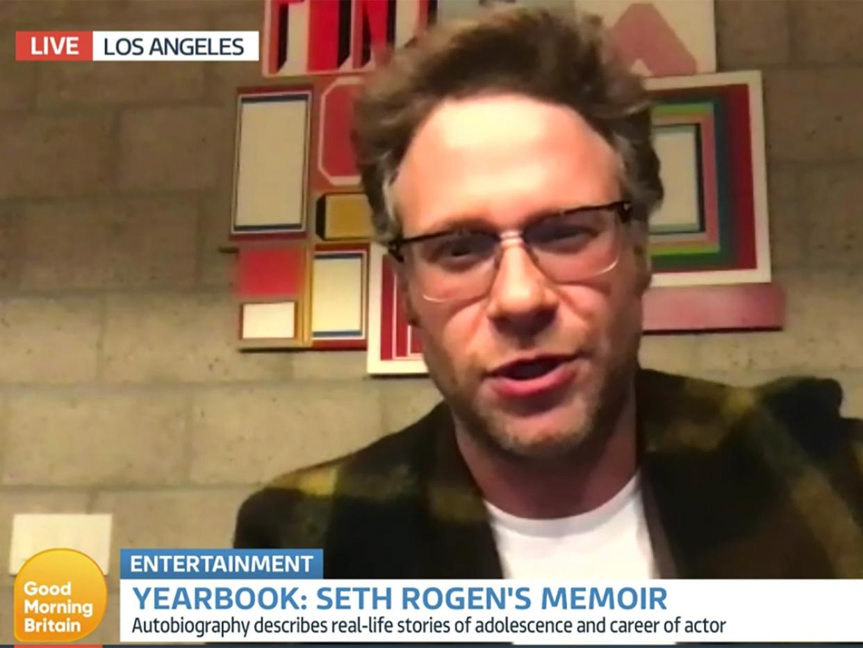 Seth Rogen on Good Morning Britain on Tuesday (25 May) (ITV)