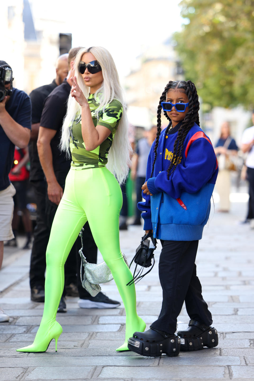 Kim and North on the street