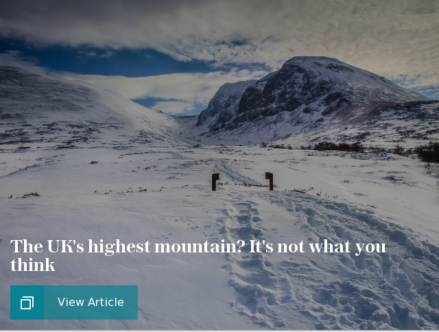 The UK's highest mountain? It's not what you think