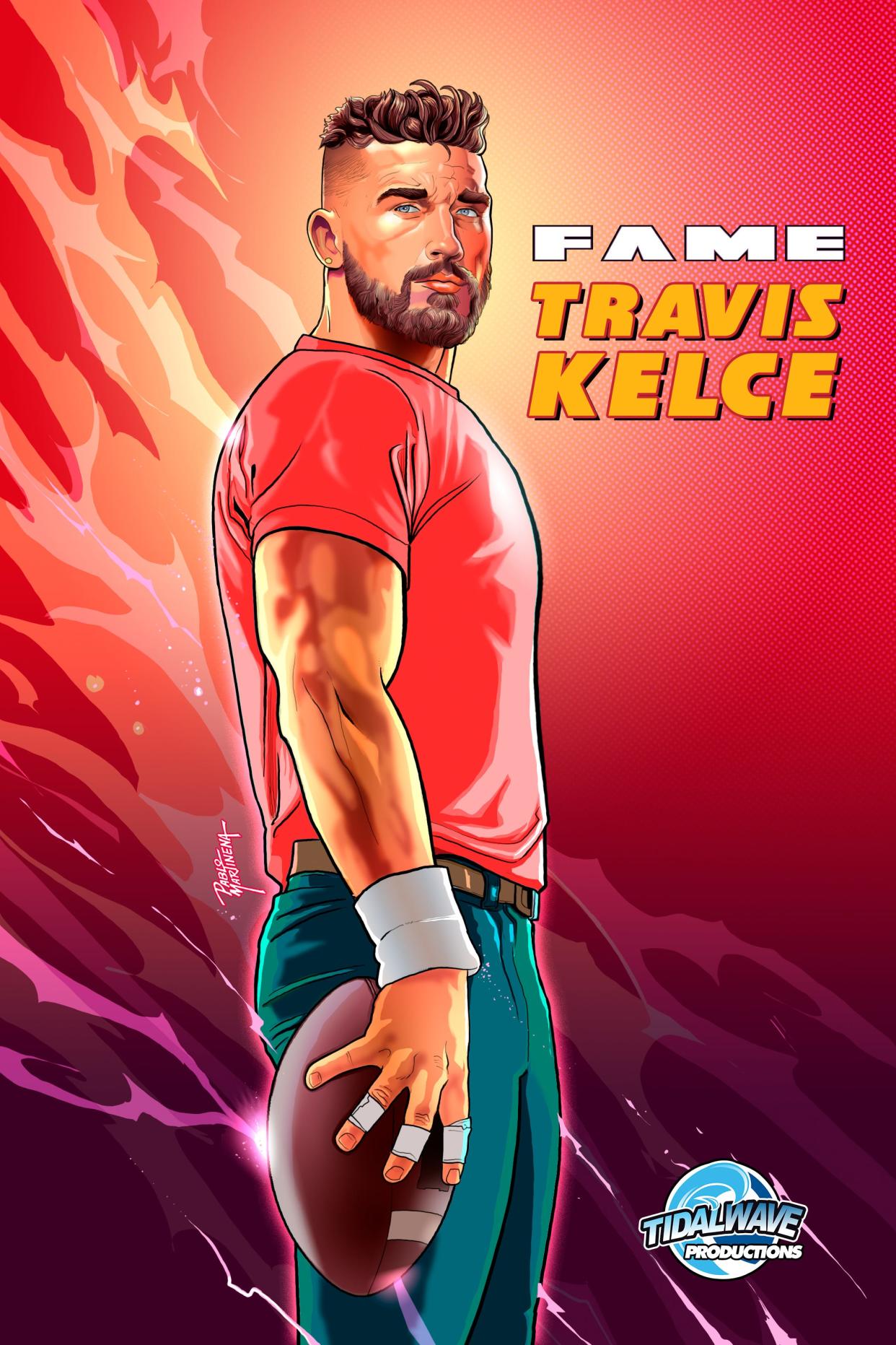 "Fame: Travis Kelce" is the latest comic book published by TidalWave Productions, a comic book and graphic novel publisher. "Fame: Travis Kelce" is available for $7.99.