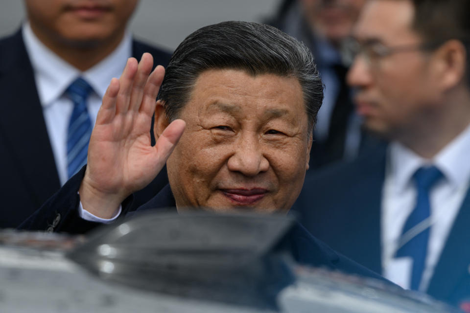 Xi Jinping en su visita a Francia. (Photo by ED JONES/AFP via Getty Images)