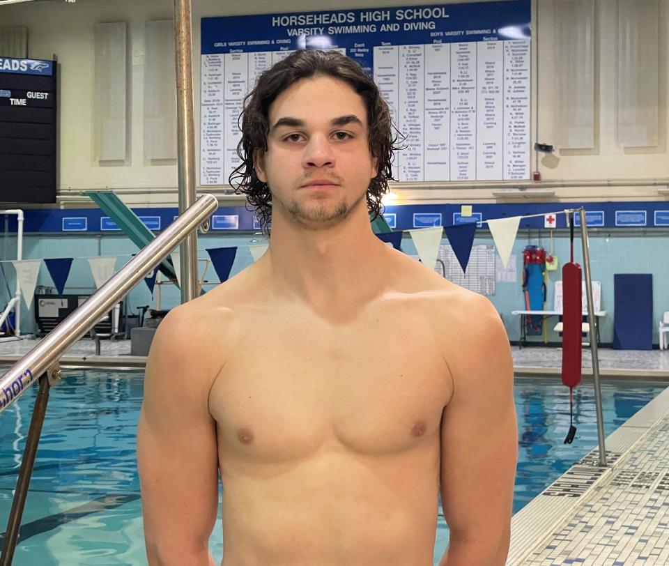 Horseheads senior Cullin Cole is among New York state's top-ranked swimmers in the 50-yard freestyle and 100 freestyle.