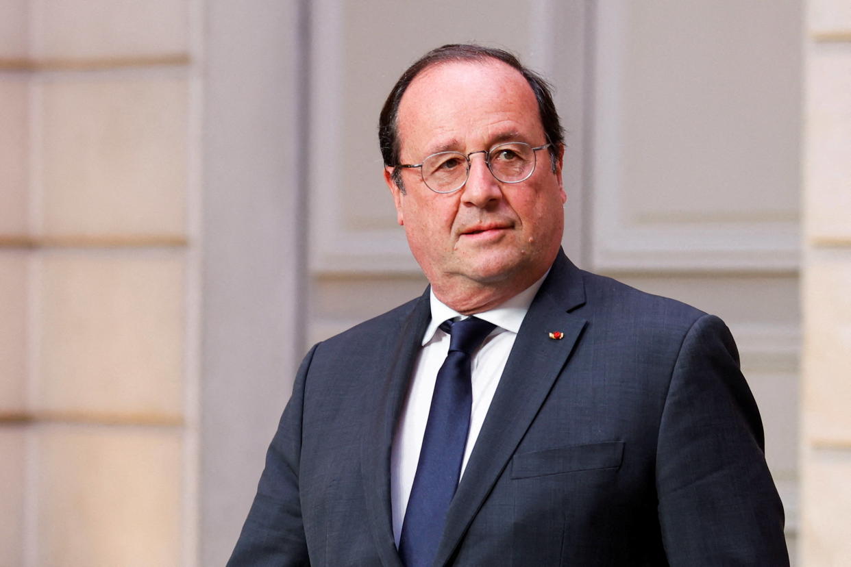 Francois Hollande , ici en photo à l’Elysée en mai 2022, regrette de ne pas avoir fait voter l’élargissement de la PMA 