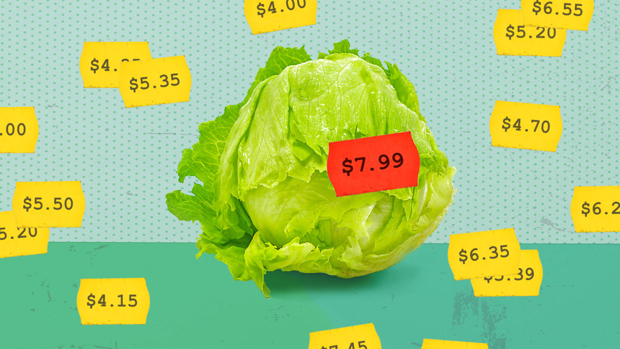 Lettuce is getting more expensive and harder to find, but there are other ways to make a delicious salad at home. (Photo: Getty/Illustrated by Maayan Pearl)