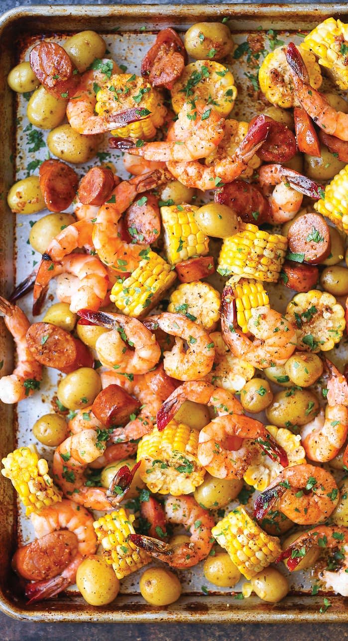 sheet pan shrimp boil