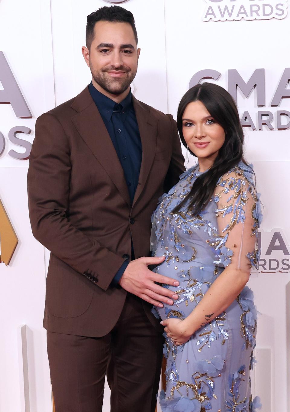 Paul DiGiovanni and Katie Stevens on the red carpet