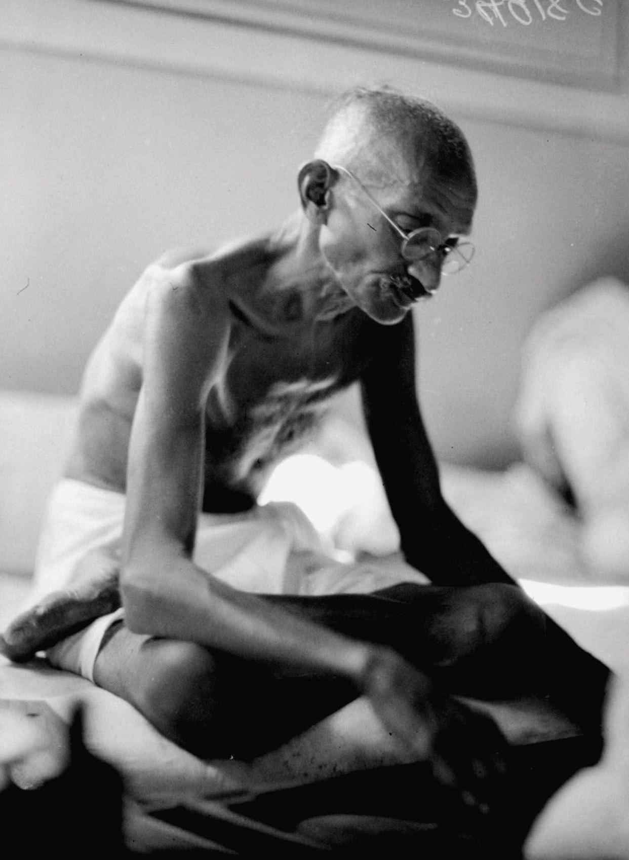 Mohanda "Mahatma" Gandhi, shown in this undated file photo, is one of the leaders who carried the dream of universal human rights slowly but relentlessly forward through the 20th century.