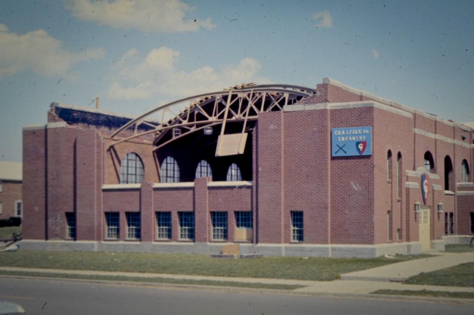 Aftermath of the tornado damage in downtown Xenia on April 3, 1974. Contributed by Cathy Peters.