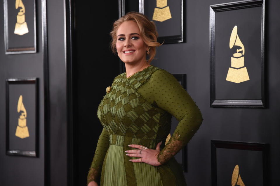 <p>In 2015, Adele mused to <em><a rel="nofollow noopener" href="http://www.rollingstone.com/music/news/adele-inside-her-private-life-and-triumphant-return-20151103" target="_blank" data-ylk="slk:Rolling Stone;elm:context_link;itc:0;sec:content-canvas" class="link ">Rolling Stone</a></em>: "Would I show my body off if I was thinner? Probably not, because my body is mine. But sometimes I'm curious to know if I would have been as successful if I wasn't plus-size. I think I remind everyone of themselves. Not saying everyone is my size, but it's relatable because I'm not perfect, and I think a lot of people are portrayed as perfect, unreachable and untouchable." </p>