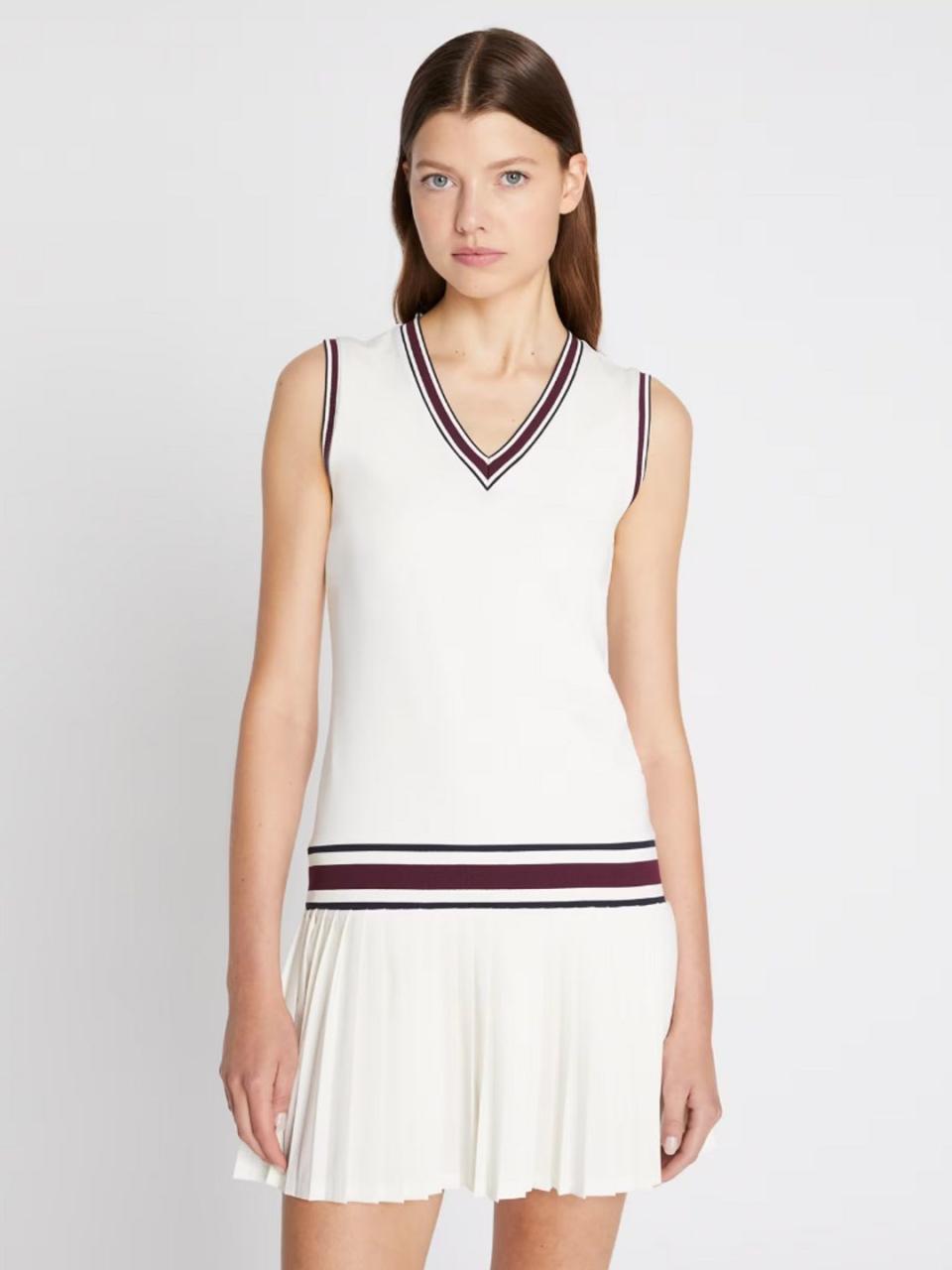 Performance V-Neck Tennis Dress - Tory Burch