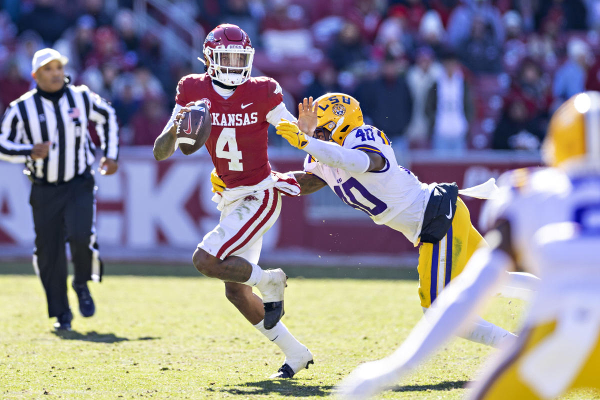 Arkansas Razorbacks-LSU Tigers 2021: Recruiting star power, Pro Football  Focus grades, stat comparison