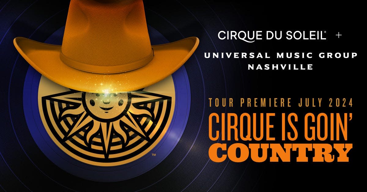 Cirque du Soleil will be bringing their "Cirque is Going Country" nationwide tour to Nashville in July 2024.