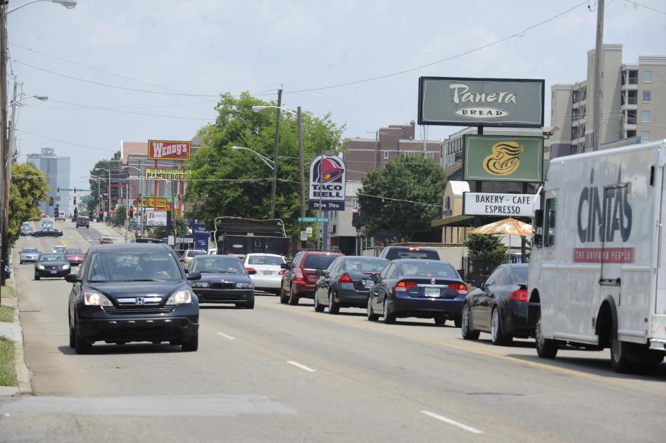 Cumberland Avenue at the intersection of 21st Street, on Thursday, July 5, 2012. (AMY SMOTHERMAN BURGESS/NEWS SENTINEL)
