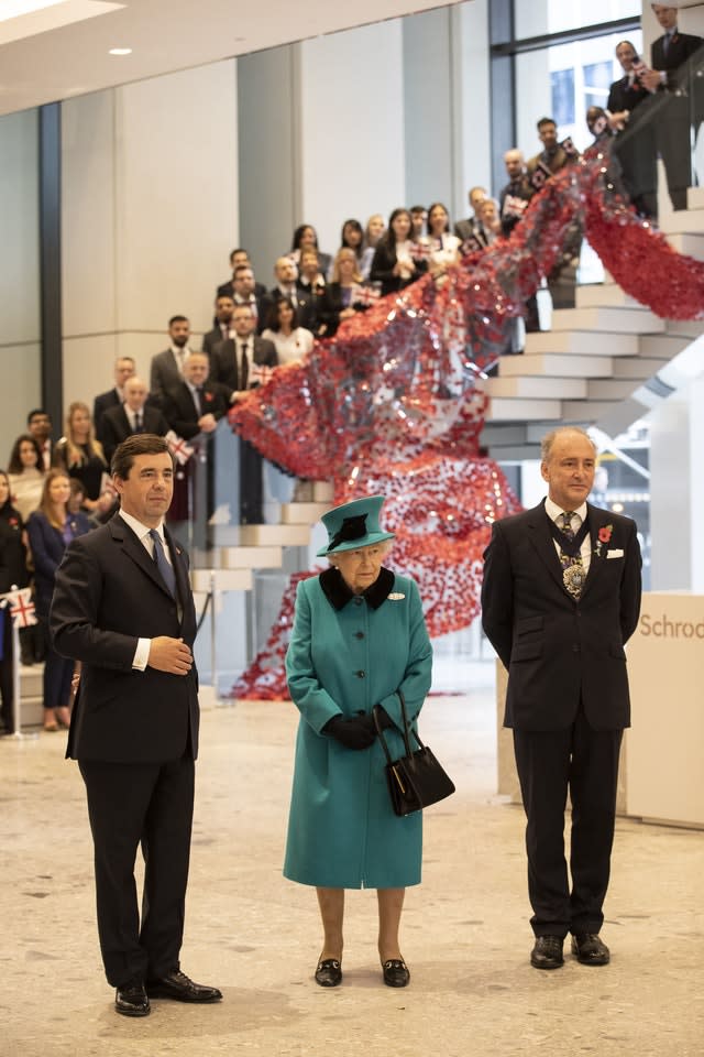 Royal visit to Schroders