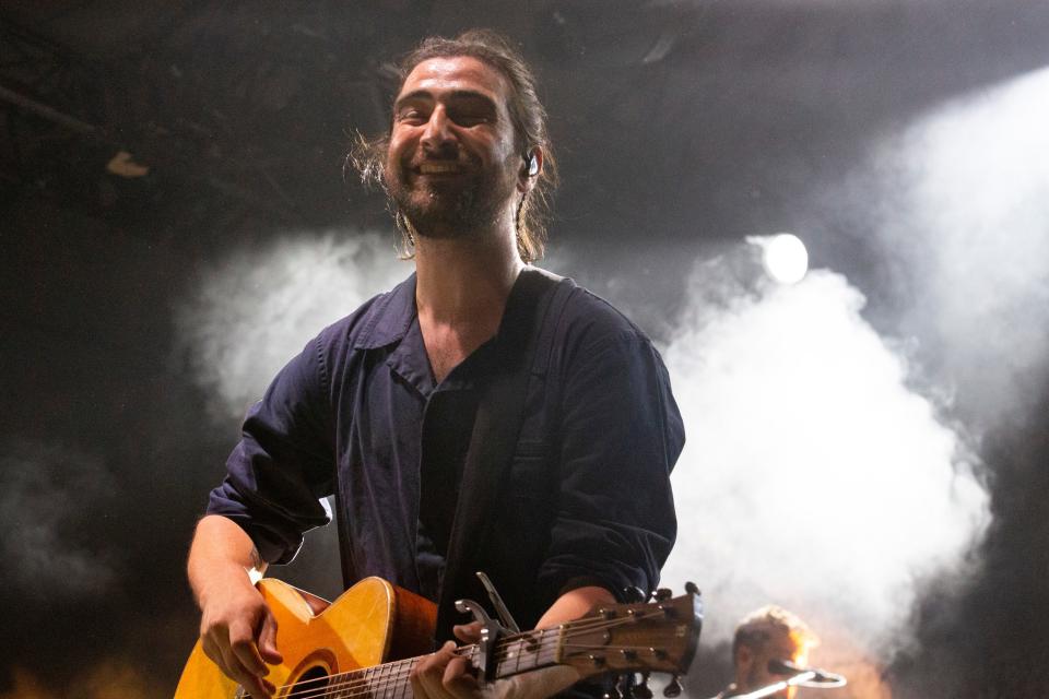 Noah Kahan performs on the second day of Bonnaroo near Manchester, Tenn., on Friday, June 16, 2023. 