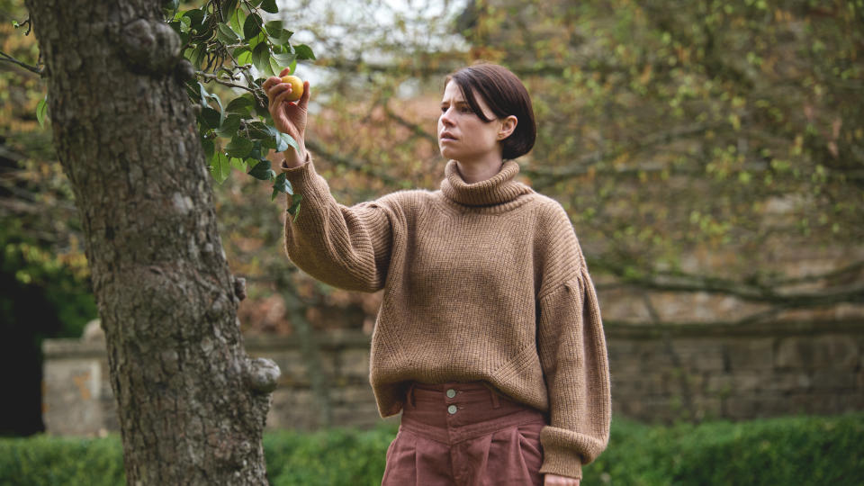 Jessie Buckley as Harper in unsettling horror movie Men. (Entertainment Film Distributors)