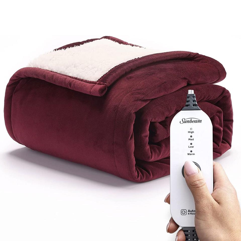 Amazon Heated Reversible Blanket Sale