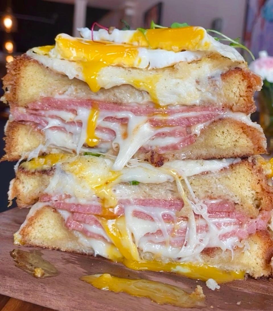 The "Jersey Croque Monsieur" from Blue Hippo Coffee Co.