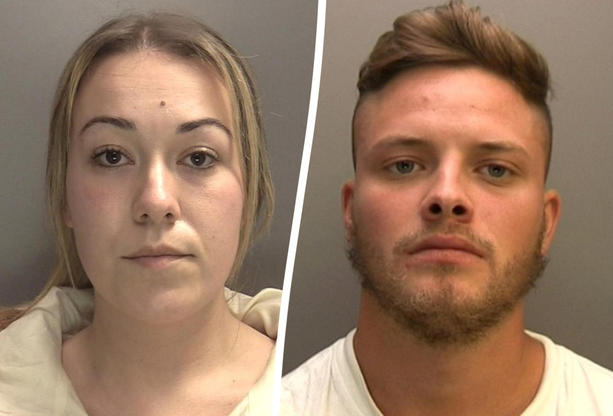 Katie Loxton & Adam Higgs.  See SWNS story SWMRprison.  A prison officer who had a relationship with an inmate in a Staffordshire prison has been jailed for 12 months. Katie Loxton, 27, from Sandwell, was a serving prison custody officer at HMP Oakwood when she first came into contact with inmate Adam Higgs, 32, from Grantham, Lincolnshire.  Loxton would spend a large portion of her time on the block which Higgs was housed, raising the concerns of a number of officers working there at the time.  When asked about it by staff, Loxton denied any wrongdoing with Higgs.  After carrying out some checks, it soon become apparent that Loxton and Higgs had bypassed the security system inside the prison and were communicating with one another through a fake contact which they had set up through Higgsâ€™ telephone in his cell.  Between 7 July 2021 and 13 January 2022, Higgs made a total of 3,451 calls to this fake contact. He spoke with Loxton for more than 380 hours and spent Â£798 making the calls over this period.  Higgs also managed to hide a mobile phone which he used to communicate with Loxton through social media, with the pair often performing sexual acts to each other over the phone.  Following the discovery, police arrested Loxton and searched her home on 27 January 2022. Three handwritten letters from Higgs were found inside.  Higgs was interviewed about the findings in prison in March 2022.  The pair later admitted to the offences in court and were sentenced to a combined term of 20 months at Wolverhampton Crown Court on Wednesday (10 August). 