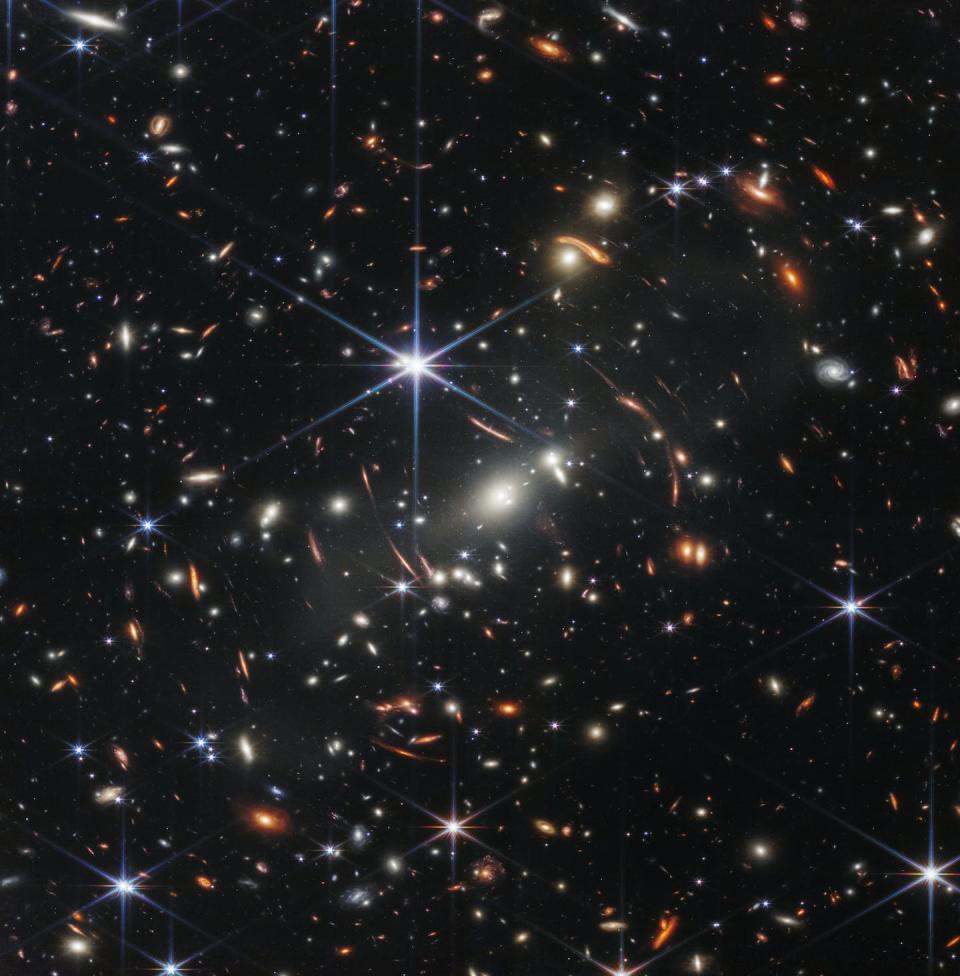 The James Webb Space Telescope has allowed astronomers to peer back in time and study the first galaxies to form after the Big Bang. <a href="https://webbtelescope.org/contents/media/images/2022/038/01G7JGTH21B5GN9VCYAHBXKSD1" rel="nofollow noopener" target="_blank" data-ylk="slk:NASA, ESA, CSA, STScI;elm:context_link;itc:0;sec:content-canvas" class="link ">NASA, ESA, CSA, STScI</a>