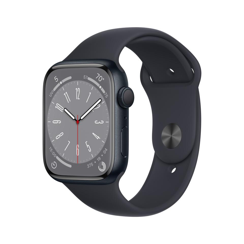 <p><a href="https://clicks.trx-hub.com/xid/hearstcorp_9eb67_ghk?q=https%3A%2F%2Fwww.walmart.com%2Fip%2FApple-Watch-Series-8-GPS-45mm-Midnight-Aluminum-Case-with-Midnight-Sport-Band-M-L%2F1439031855&p=https%3A%2F%2F&utmSource=yahoo-us&utmCampaign=65&utmMedium=syn" rel="nofollow noopener" target="_blank" data-ylk="slk:Shop Now;elm:context_link;itc:0;sec:content-canvas" class="link ">Shop Now</a></p><p>Watch Series 8 GPS</p><p>walmart.com</p><p>$359.00</p>