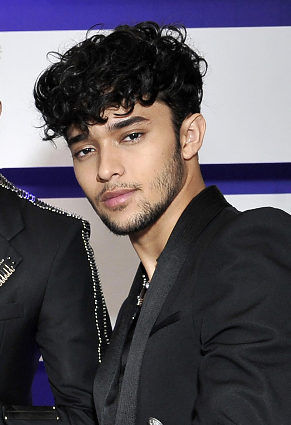 File - This Oct. 17, 2019, file photo shows Joel Pimentel, of CNCO, posing backstage at the Latin American Music Awards in Los Angeles. The Latin American boy band CNCO is downsizing. The group announced on its official Instagram page Sunday, May 9, 2021, that 22-year-old Pimentel is leaving the band, making the successful quintet a quartet. (Photo by Richard Shotwell/Invision/AP, File)