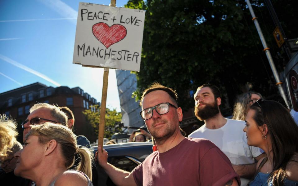 Emotions run high as thousands of people pack Albert Square  - Credit: SWNS.com