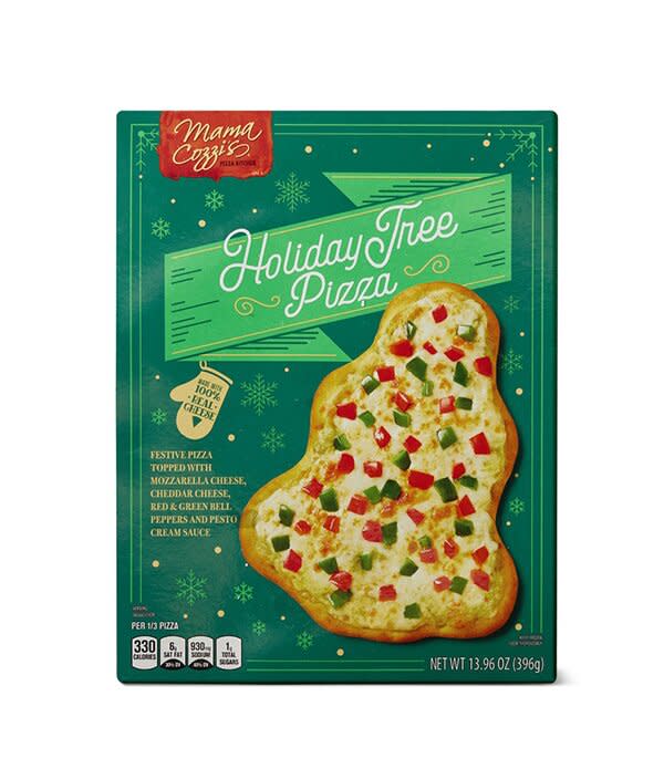 green pizza box on white background