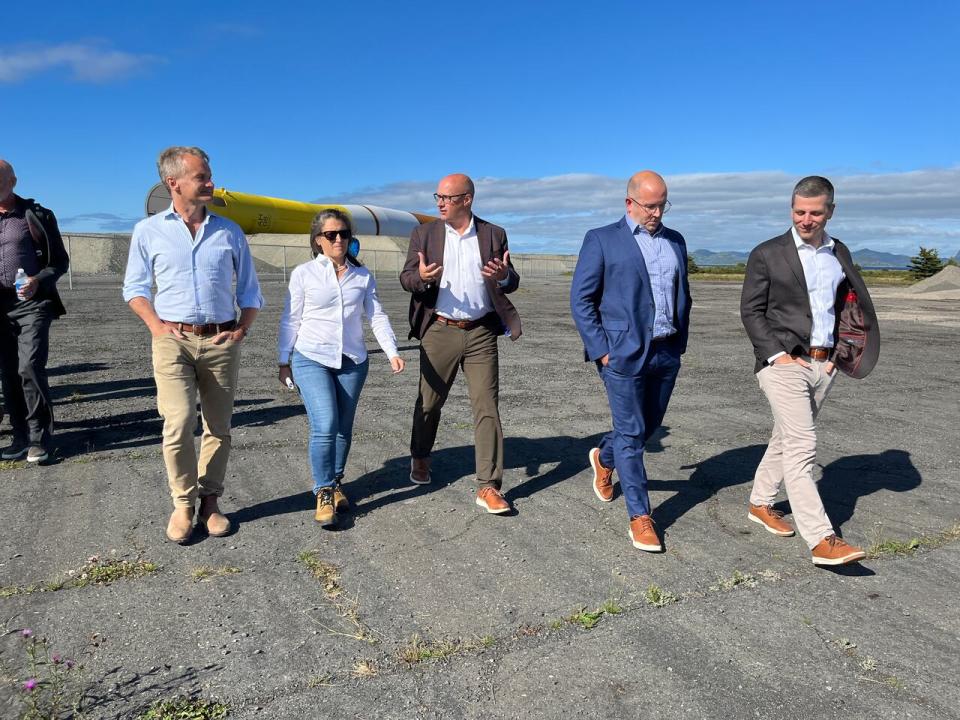 Deputy Prime Minister Chrystia Freeland was in Argentia Monday, touring the town's port, which will serve as a key location in Canada's role in the global energy transition.