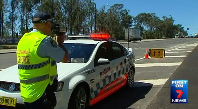 In December 2015, drivers copped an all-time record of $14.1 million worth of speeding fines. Photo: 7 News