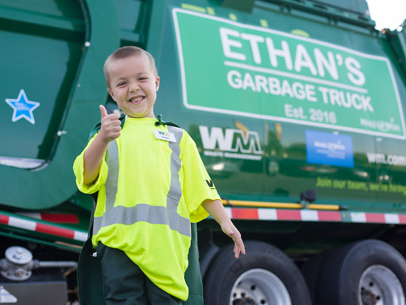 #EthanCleansUp! 6-Year-Old with Cystic Fibrosis Lives Out Adorable Dream to Be Garbage Man for a Day| Medical Conditions, Real People Stories, The Daily Smile