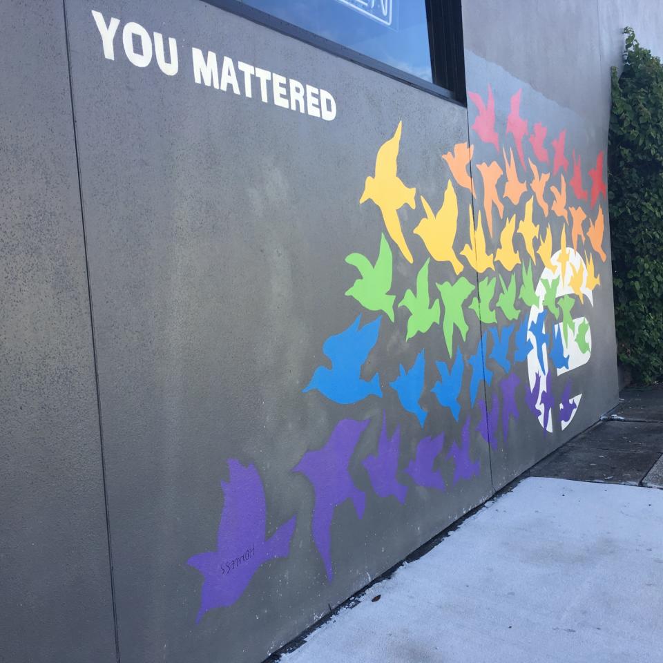 Street art in Mills50 honours Pulse victims