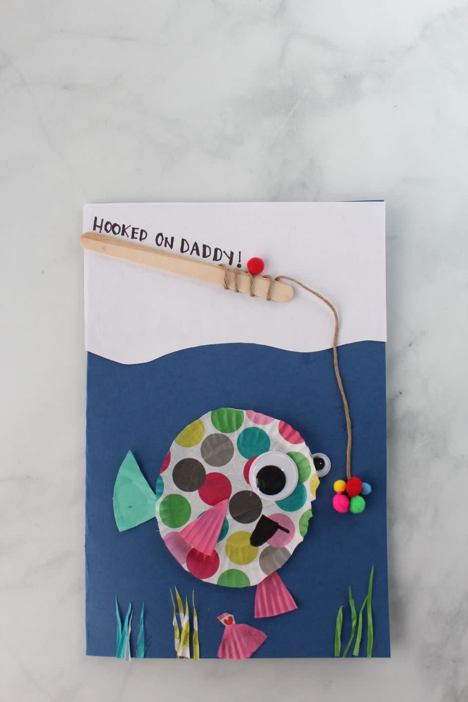 fishing reel diy fathers day cards