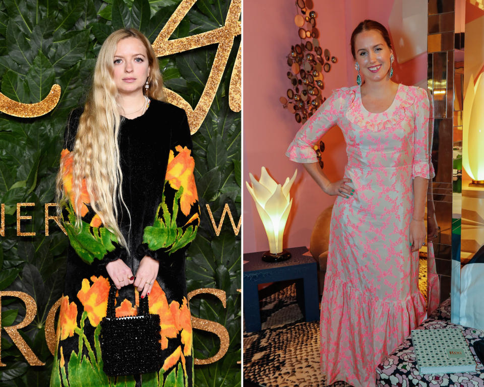 Die jungen Designerinnen Hannah Weiland und Olivia von Halle sehen vor allem wirtschaftliche Probleme auf die Modeindustrie zukommen. (Bilder: Getty Images)