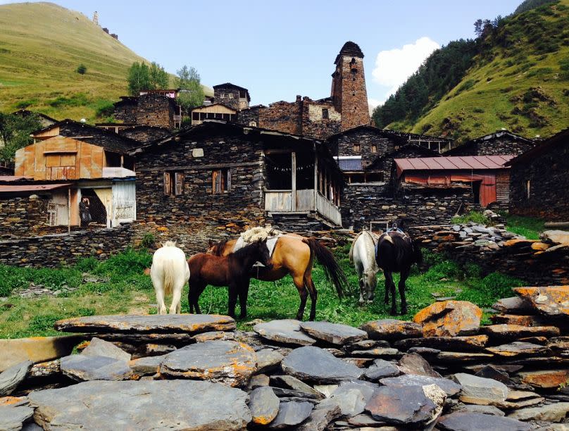 Dartlo is known as the most beautiful village in Georgia - and it's certainly one of the most unusual