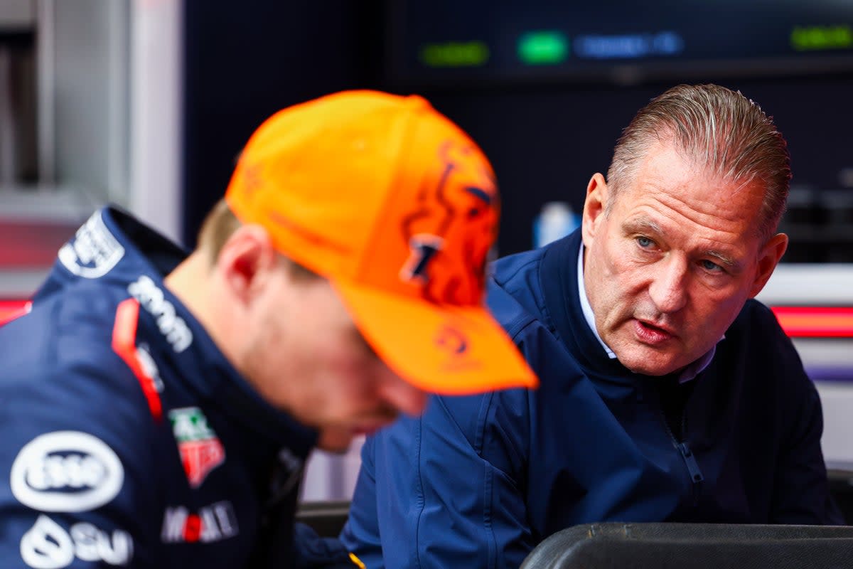 Jos Verstappen (right) has urged Red Bull to make changes  (Getty Images)