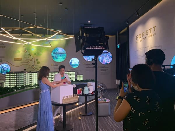 The virtual booking was hosted by Irene Ang. Photo: Qingjian Realty