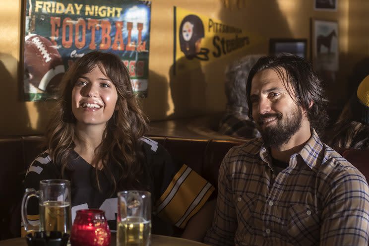 Mandy Moore, Milo Ventimiglia (Credit: Ron Batzdorff/NBC)