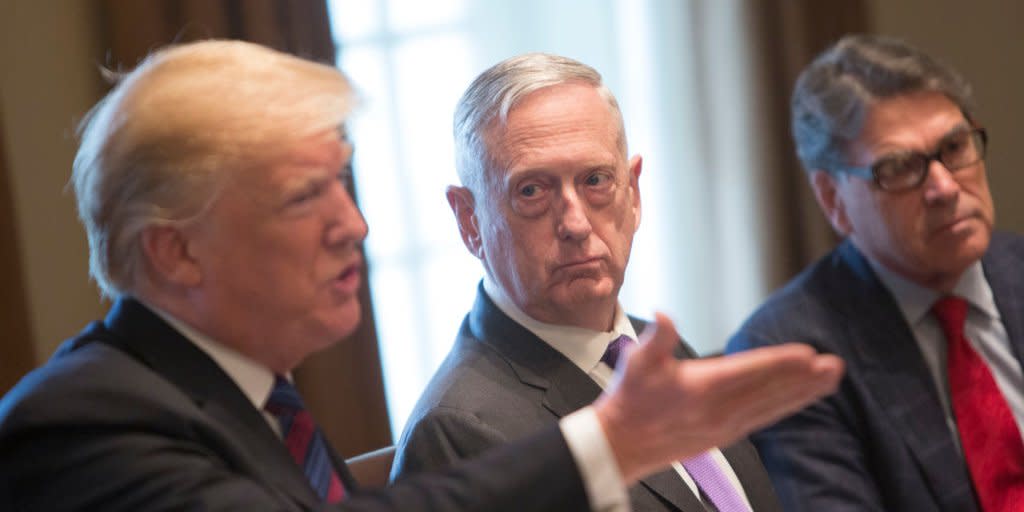 James Mattis and Donald Trump