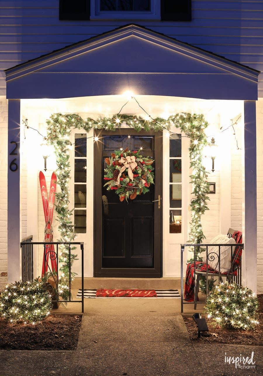 Lighted Front Porch