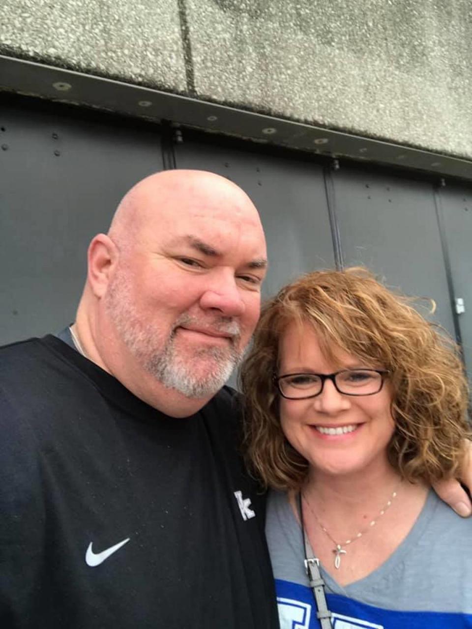 A photo of Marion County Coach Rob Reader and his wife, Joanna, was posted by Washington County Schools on Twitter in the announcement of his passing on Aug. 26, 2021.