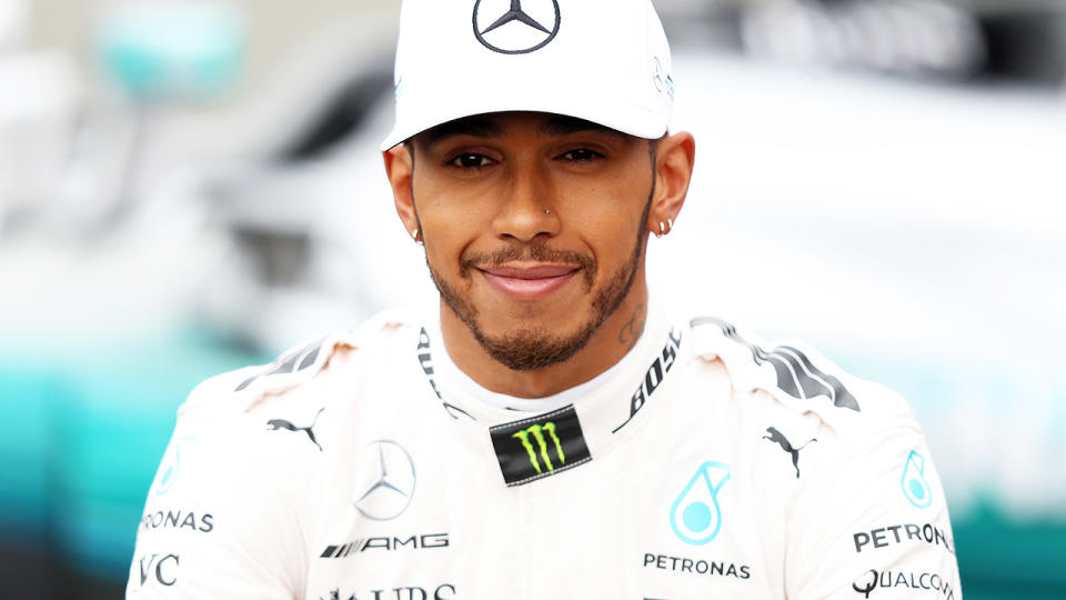 Lewis Hamilton, pictured here racing for Mercedes in Formula One.