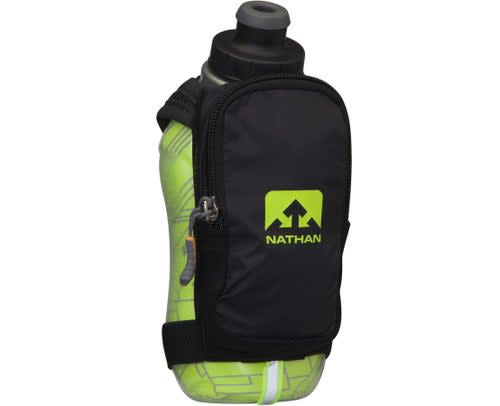 The Nathan SpeedShot Plus Insulated Water Bottle is a great way to carry water while running.